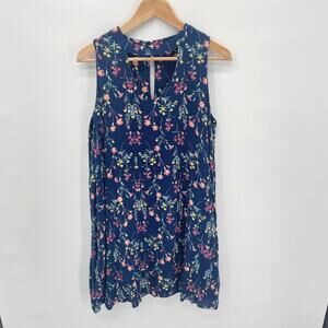 Stitch Fix Q&A Blue Floral Swing Dress // M